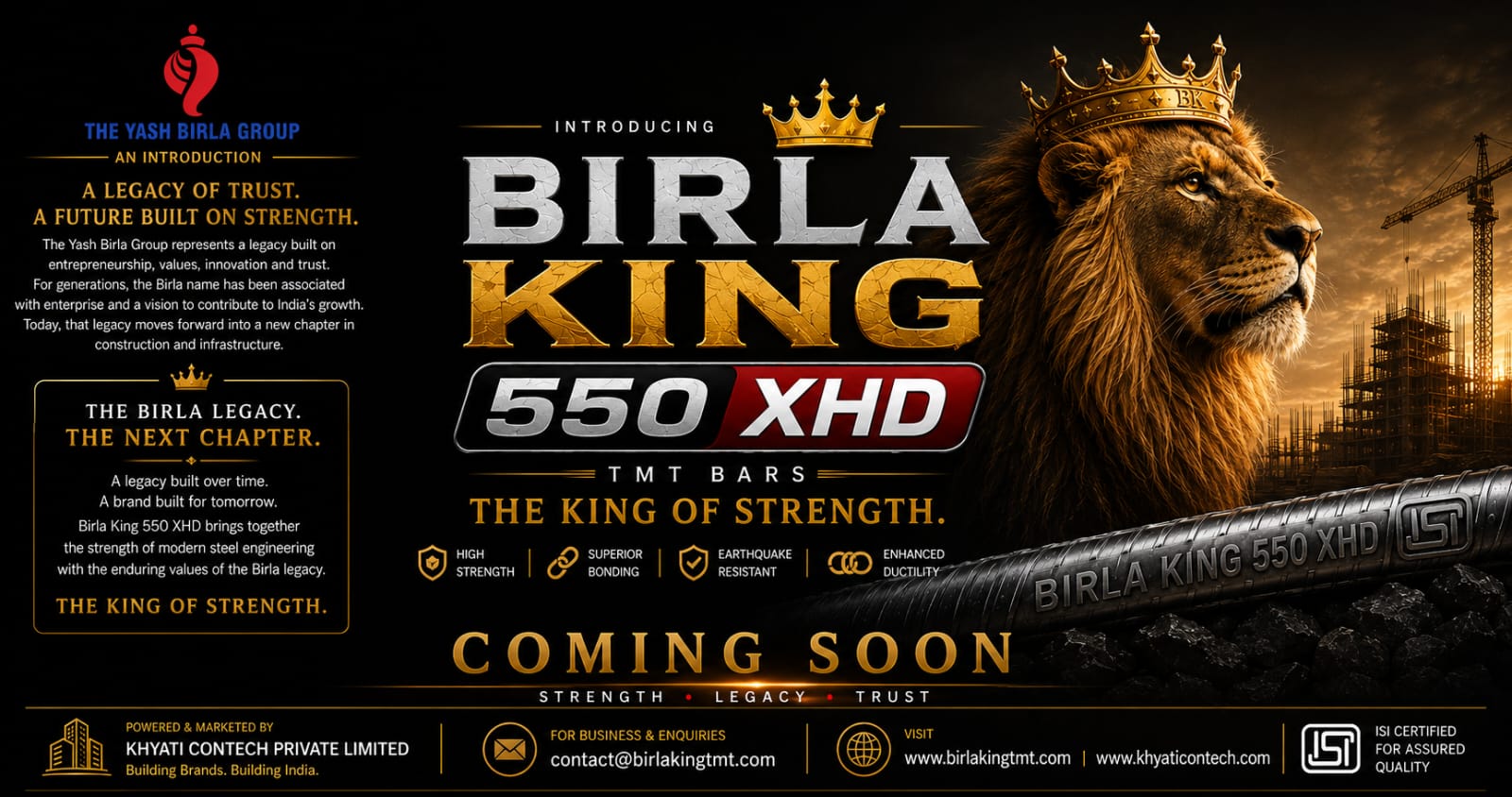 Birla King 550 XHD - Coming Soon